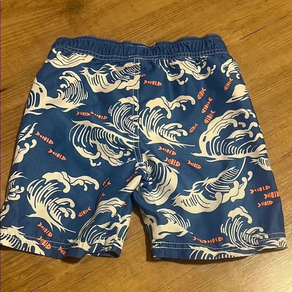 Old Navy Toddler Blue Wave Swim Shorts - Picture 2 of 5